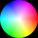 Colourwheel in sRGB colour space